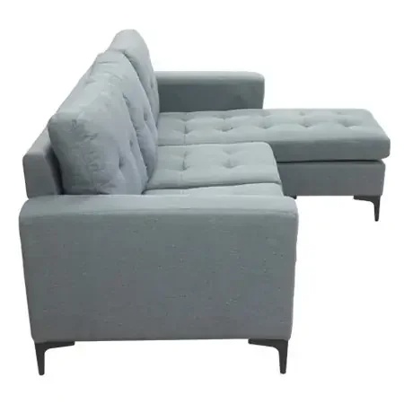 Sofa L Thor Xám Đậm 196Cm