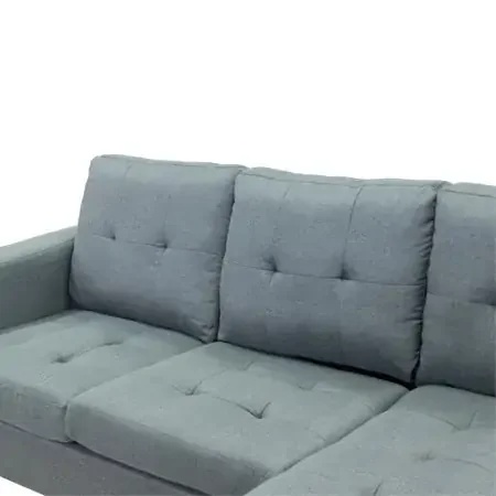 Sofa L Thor Xám Đậm 196Cm