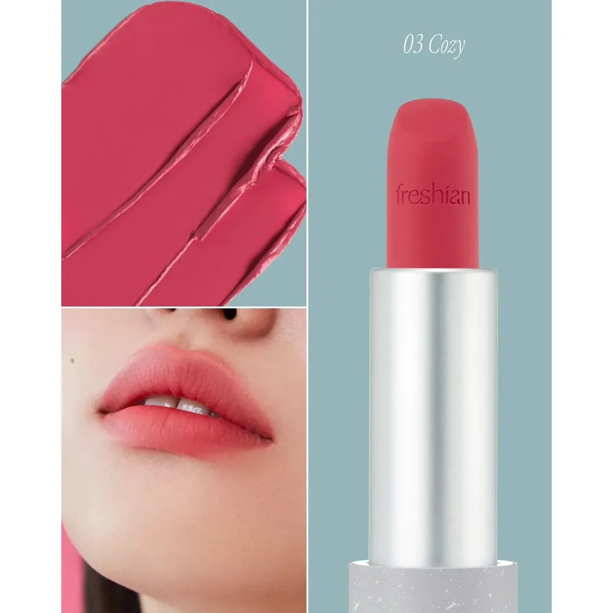 Son Thỏi Freshian Thuần Chay Mịn Môi Sensual Vegan Lipstick Blur 3.3g