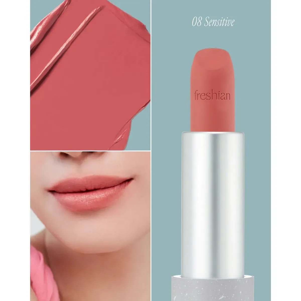 Son Thỏi Freshian Thuần Chay Mịn Môi Sensual Vegan Lipstick Blur 3.3g