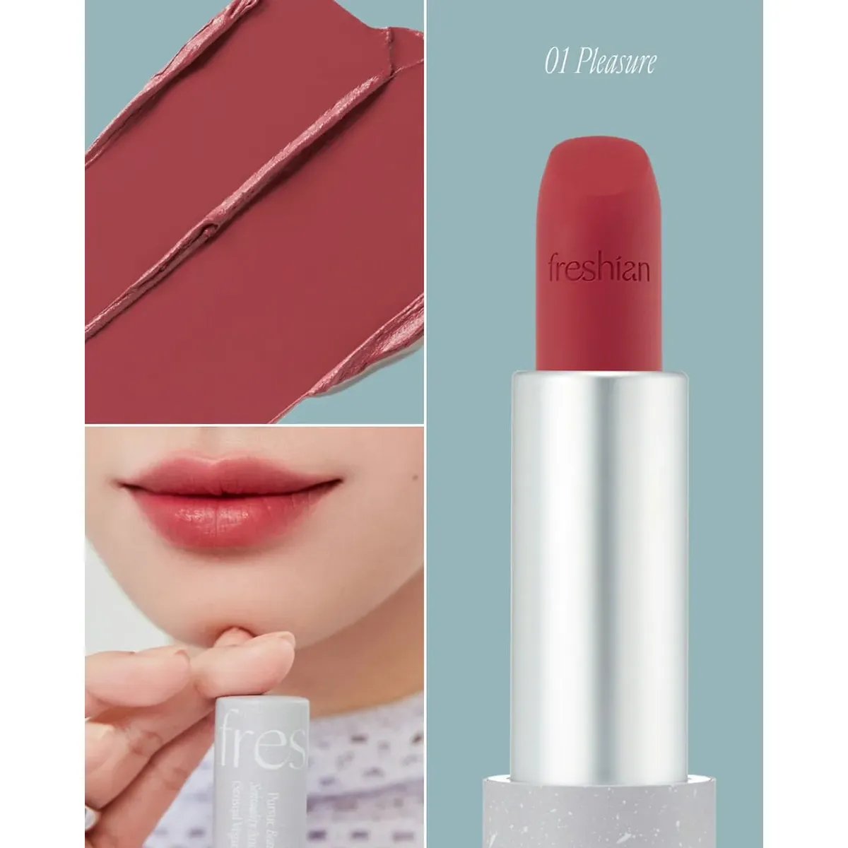 Son Thỏi Freshian Thuần Chay Mịn Môi Sensual Vegan Lipstick Blur 3.3g
