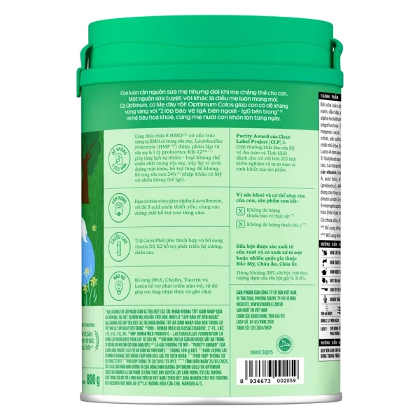 Sữa Optimum Colos 3 800g (2-6 tuổi)