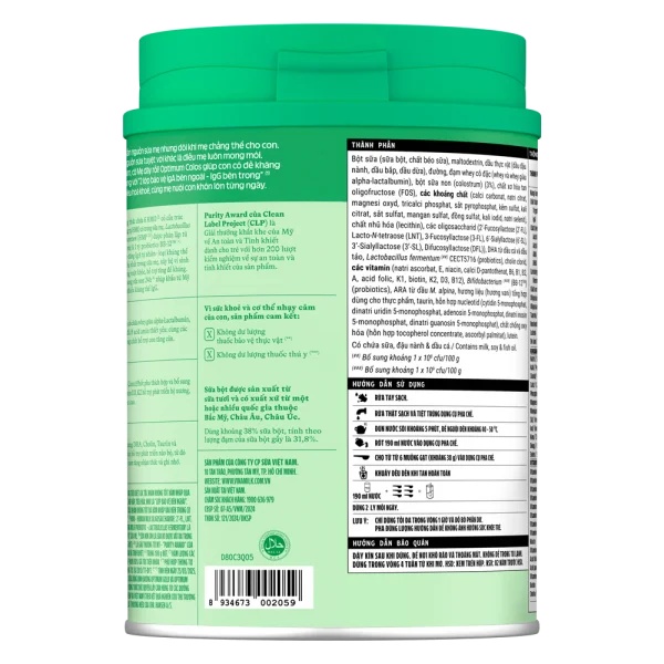 Sữa Optimum Colos 3 800g (2-6 tuổi)