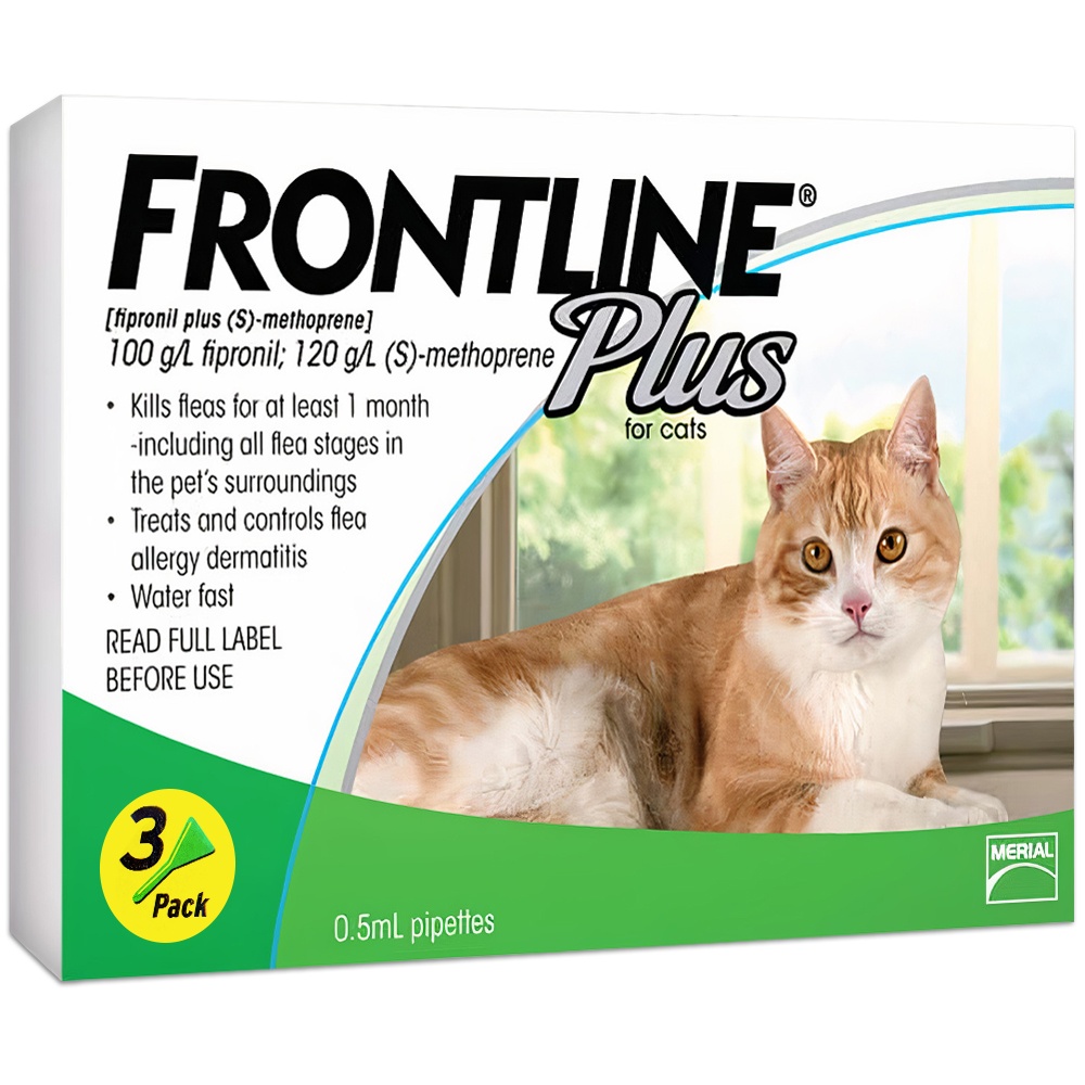 Thuốc nhỏ gáy trị ve rận cho mèo MERIAL Frontline Plus