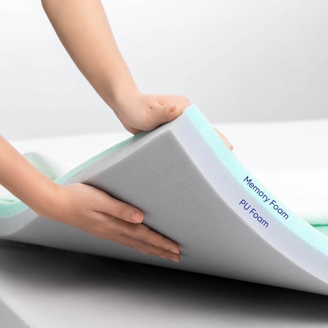 Topper memory foam nâng đỡ êm ái Comfy Noah