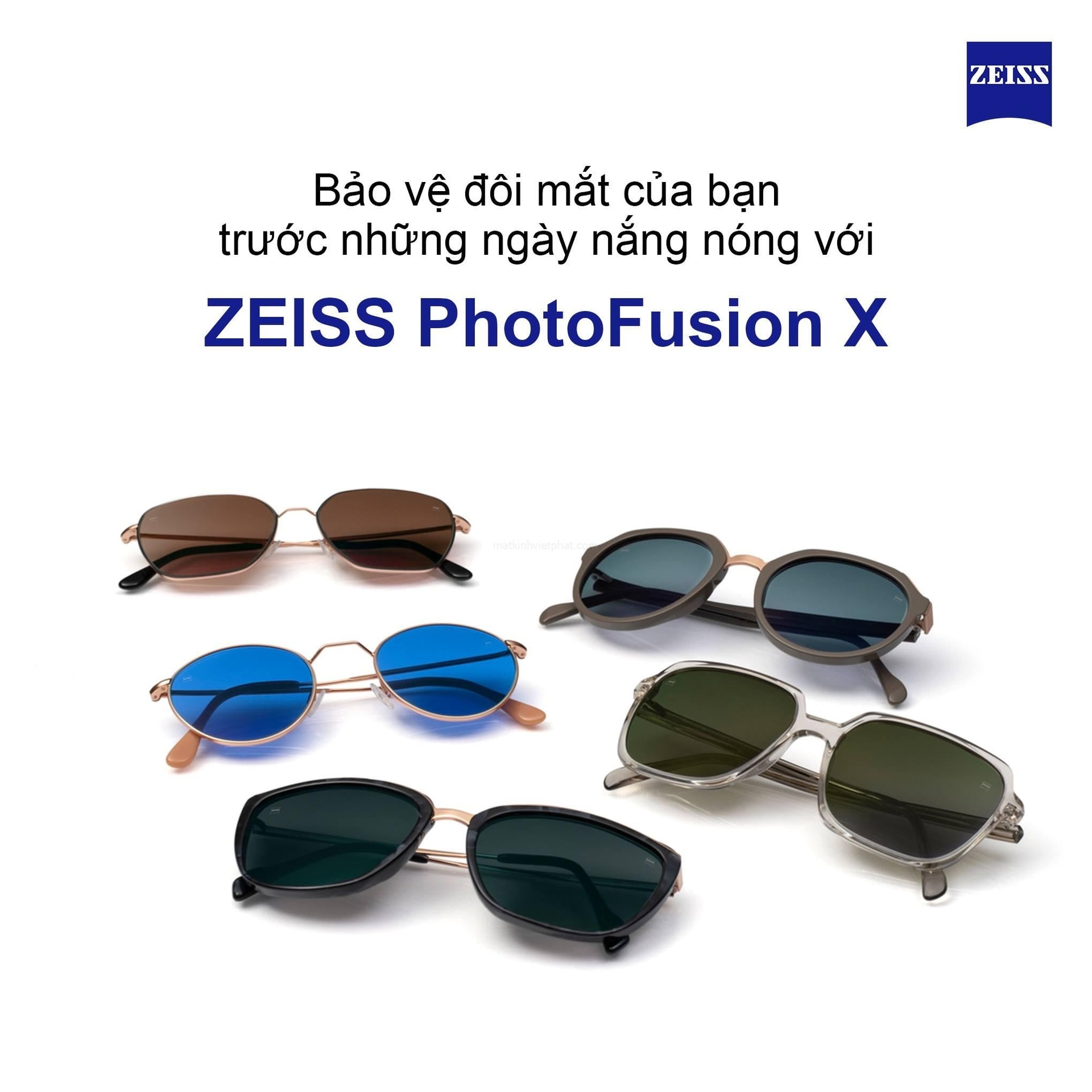 Tròng đánh đổi màu ZEISS Single Vision PhotoFusion Pioneer