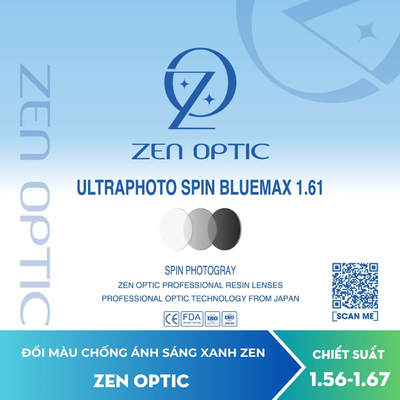 Tròng Kính ZEN OPTIC Ultraphoto Spin BlueMax
