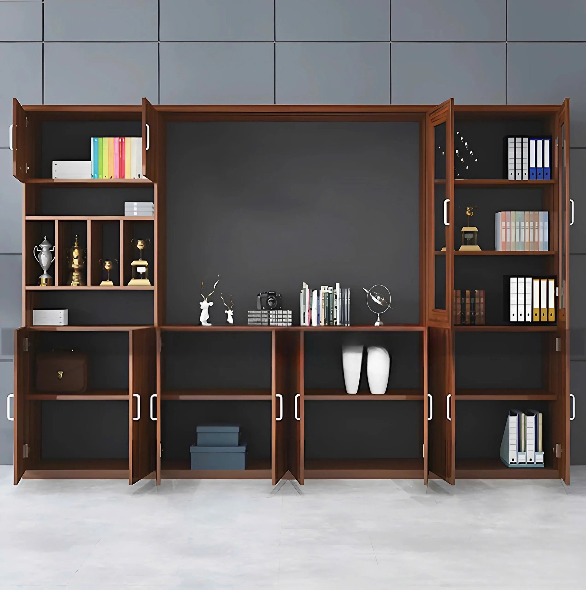 Tủ Tài Liệu Gỗ Phòng Lãnh Đạo 3m2 - THS286