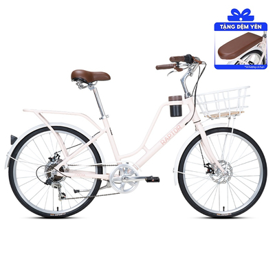 Xe Đạp Đường Phố Touring RAPTOR Mocha 1B - Bánh 24 Inches